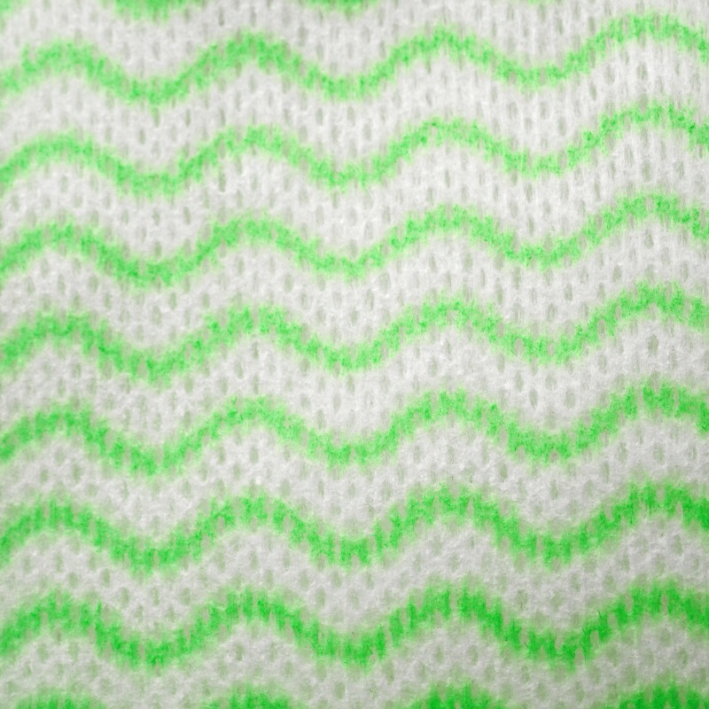 Серветки Aquasoft 25х30 (50 шт.) woodpulp сітка зелена хвиля рулон